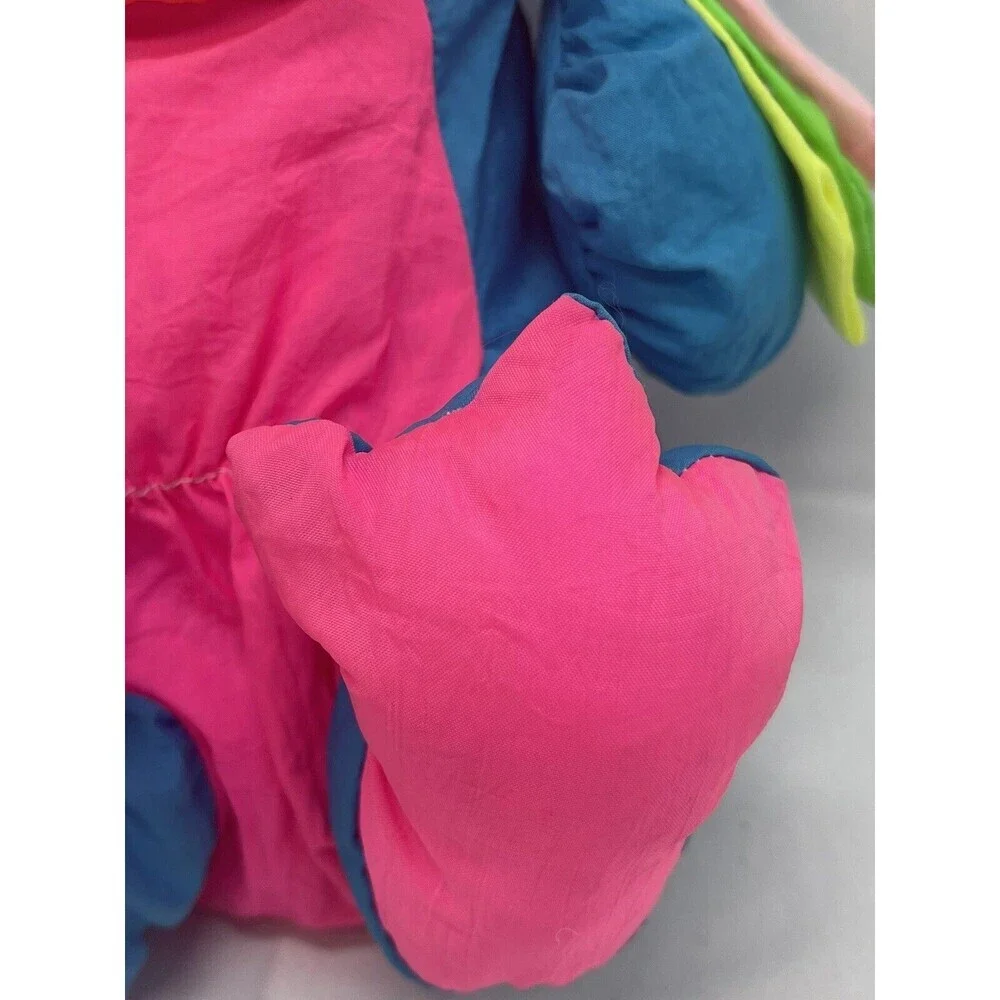 Vintage Ace Novelty Neon Bird Plush Nylon Puffalump 10